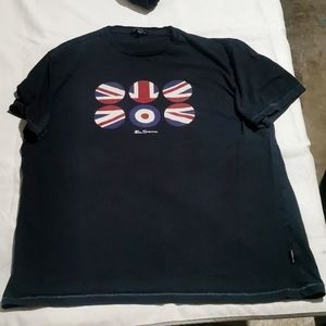 Ben Sherman, XL, T-Shirt, dark blue, blue, European graphic